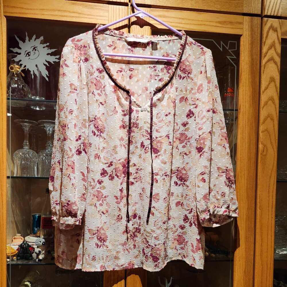 Lauren Conrad see-thru blouse